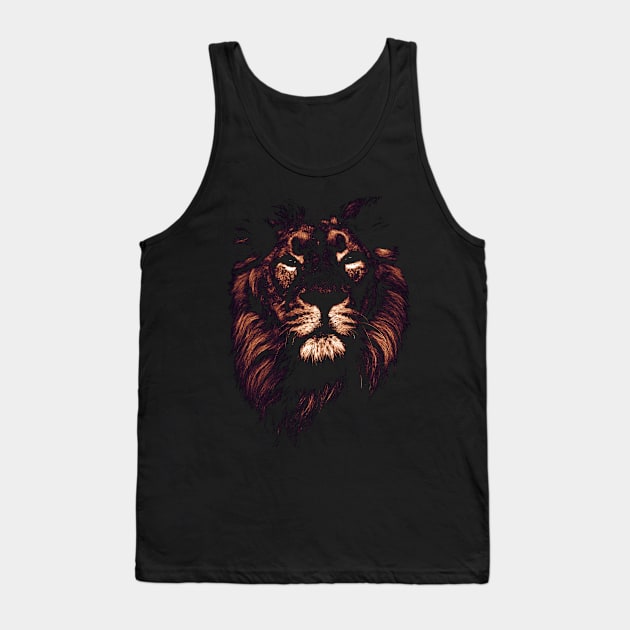 colored lion, indian lion Tank Top by hottehue